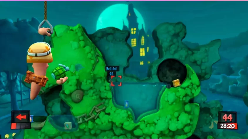 Скриншот из игры Worms Revolution 1