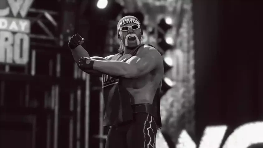 Скриншот с Халком Хоганом в WWE 2K23