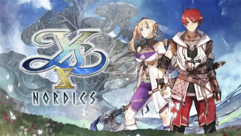 Обложка игры Ys X: Nordics с персонажами