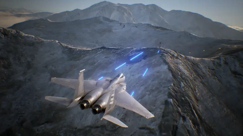 Сражение в горах в Ace Combat 7: Skies Unknown