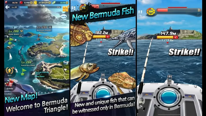 В игре Ace Fishing: Wild Catch показан новый остров Бермуды с рыбами