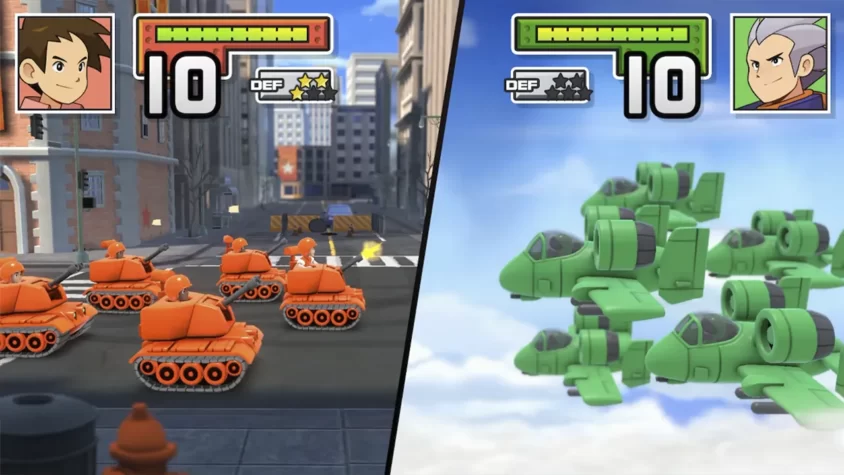 Сражение в городе в Advance Wars