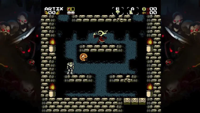 Первая сцена из игры AdventureQuest 8-Bit: Dungeon & DoomKnights