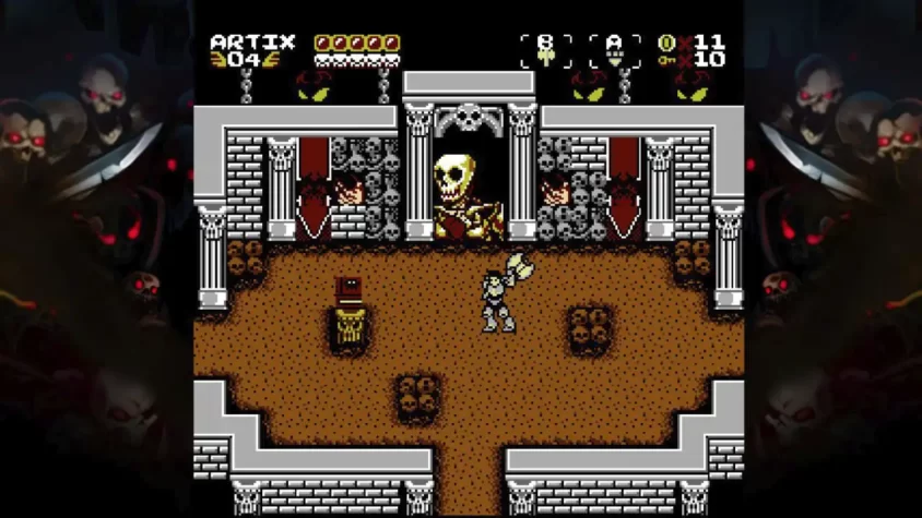 Второй уровень игры AdventureQuest 8-Bit: Dungeon & DoomKnights