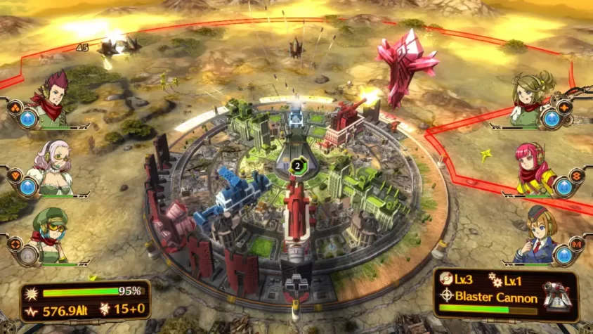 Игровой процесс Aegis of Earth: Protonovus Assault, сражение с врагом