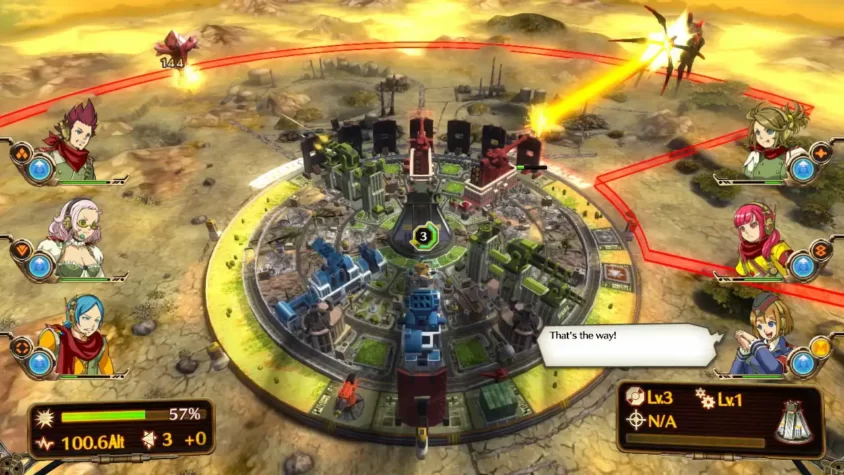 Интерфейс управления юнитами в игре Aegis of Earth: Protonovus Assault