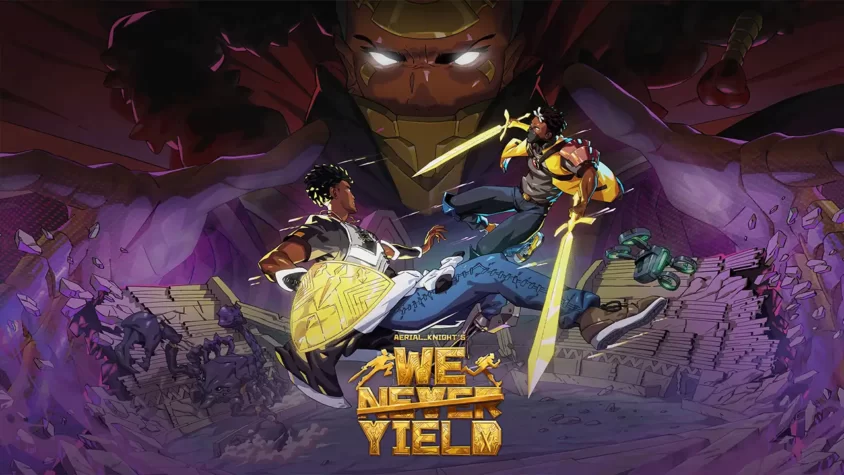 Обложка игры Aerial Knight's We Never Yield