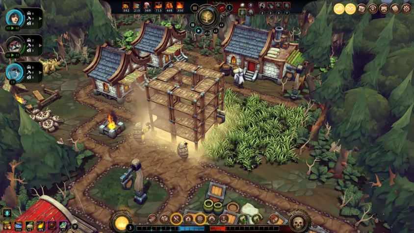 Скриншот строительства в игре Against the Storm