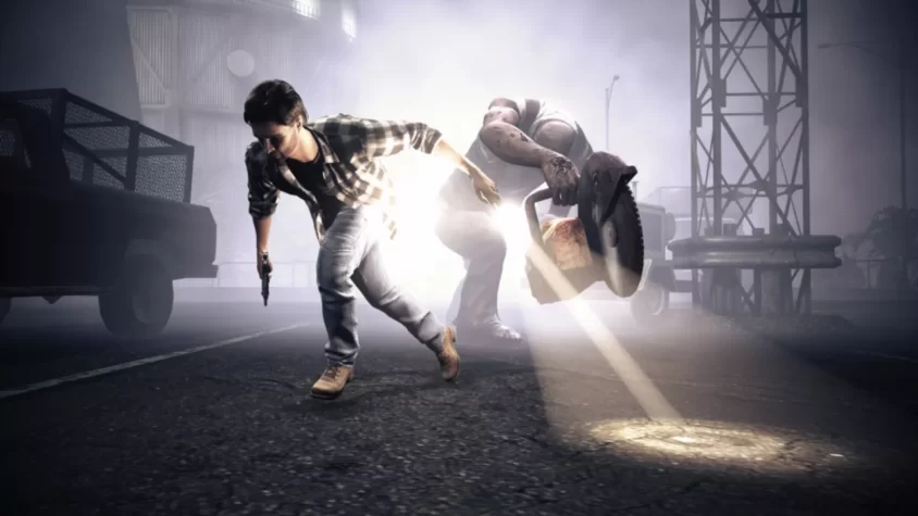 Сцена погони в Alan Wake's American Nightmare