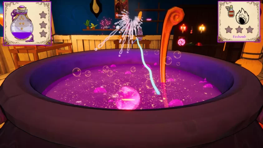 Процесс варки зелья в игре Alchemist: The Potion Monger