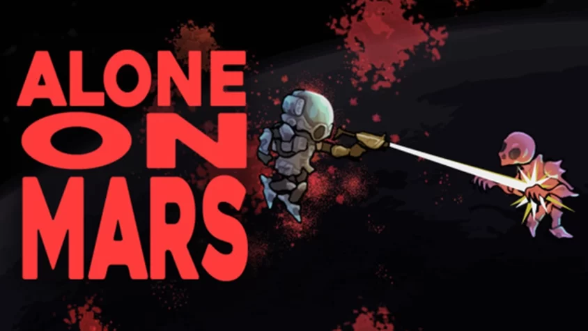 Alone on Mars Обложка игры 'Alone on Mars', на которой изображён космонавт, сражающийся с каким-то мертвым существом в космосе