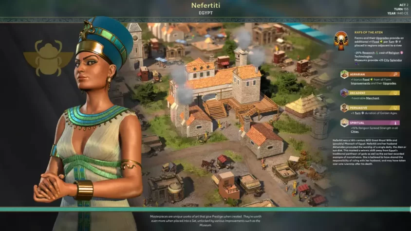 Нефертити в игре Ara: History Untold