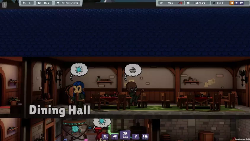 Маги наслаждаются едой в Dining Hall