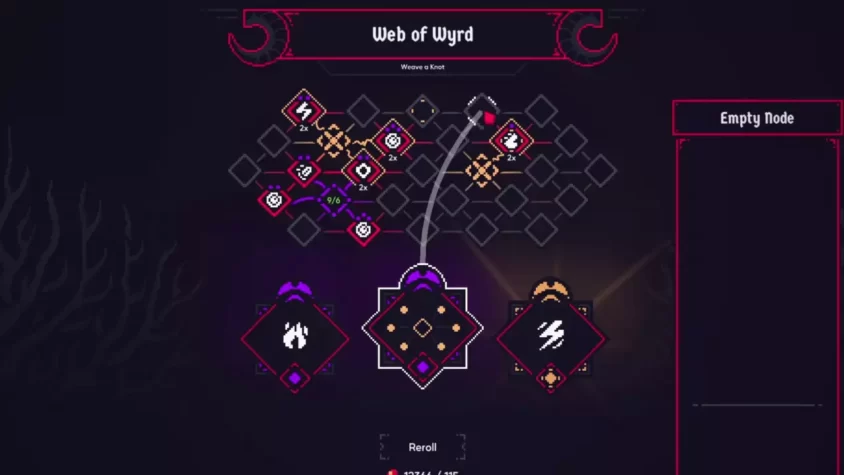 Панель прокачки в Asgard's Fall с выбором возможностей для улучшения