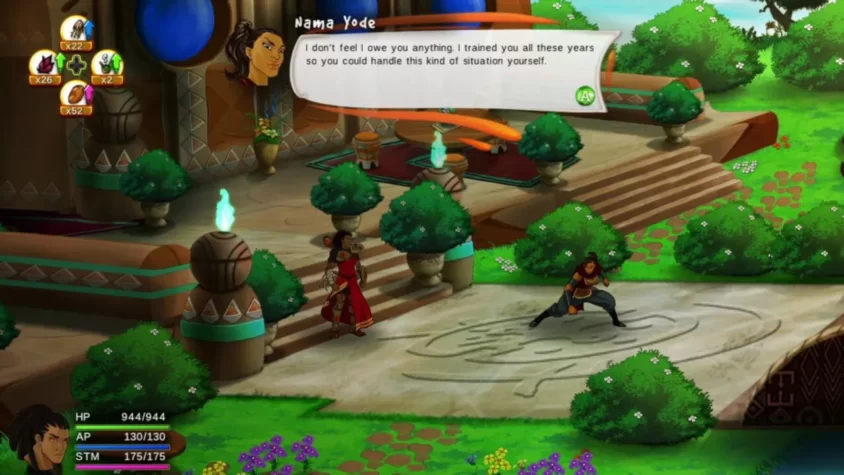 Действие с магией и сражением в Aurion: Legacy of the Kori-Odan