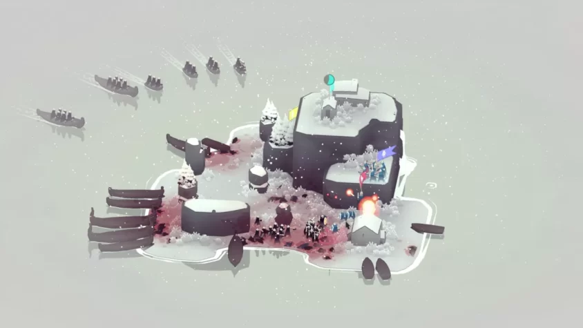 Меню начала новой игры в Bad North с выбором персонажа и режима