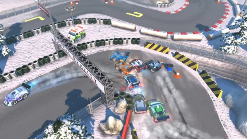 Гонки на снегу в Bang Bang Racing