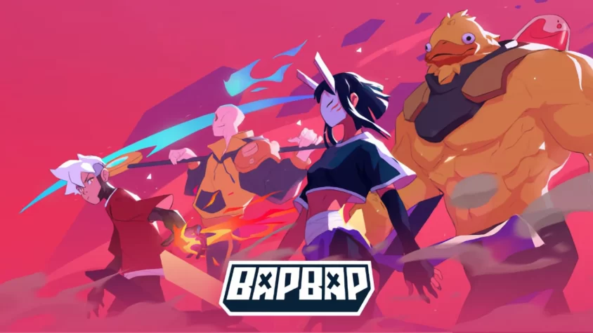 Главные персонажи игры BAPBAP, готовые к действию, в ярком и динамичном стиле