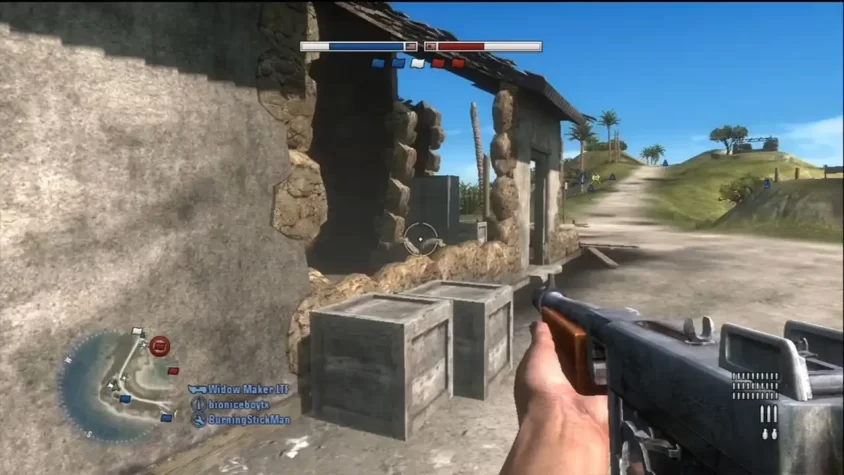 Геймплей Battlefield 1943 на разрушенной платформе