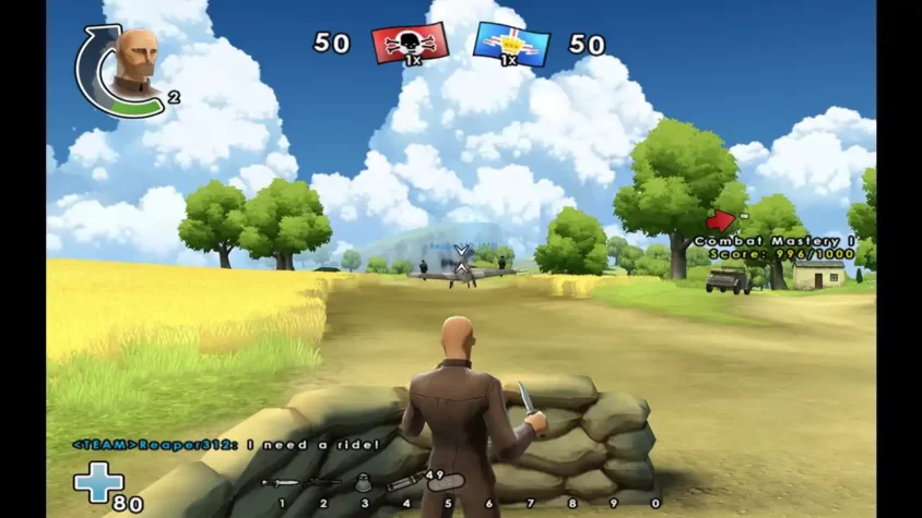 Геймплей Battlefield: Heroes – бой в деревне