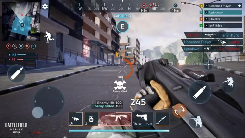 Игра Battlefield Mobile: захват точки с оружием в руках