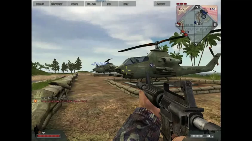 Игра Battlefield: Vietnam - солдаты и военная машина