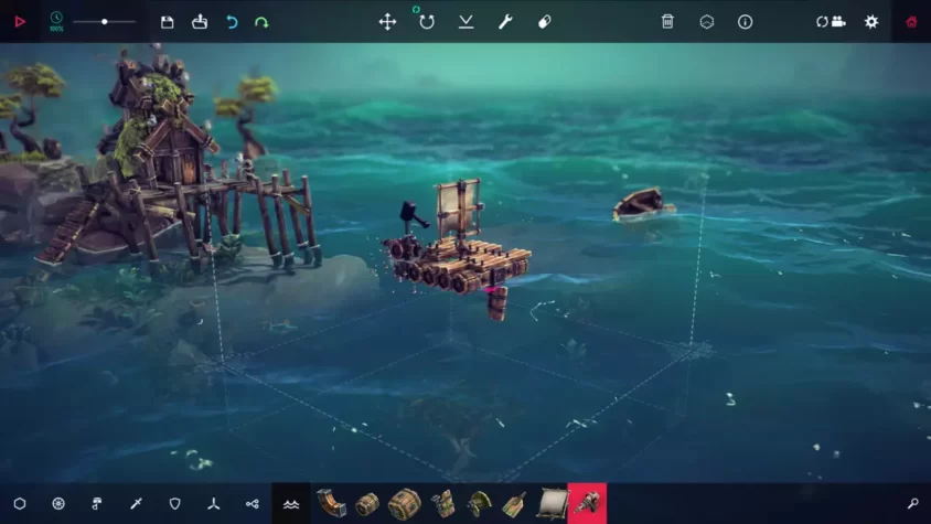Осьминог с оружием в Besiege: The Splintered Sea