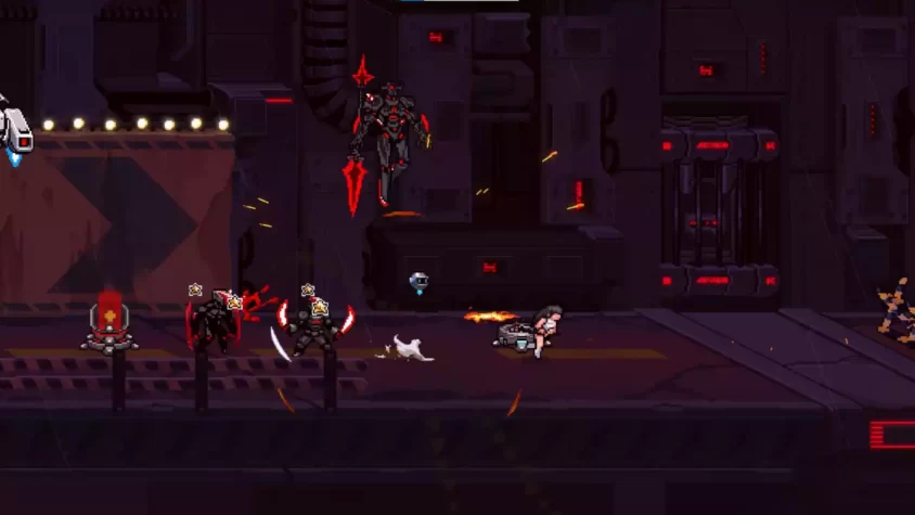 Сражение с роботами в Blade Assault