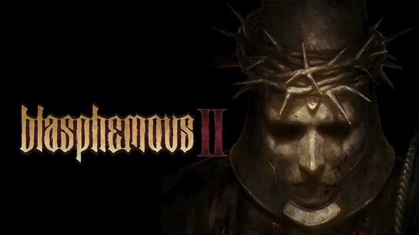 Blasphemous 2 - Обложка игры Обложка игры Blasphemous 2 с изображением персонажа с короной из терновников
