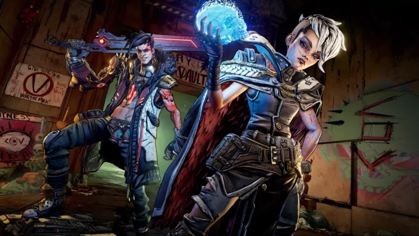 Персонажи игры Borderlands 3 готовятся к бою, с необычными способностями и агрессивным настроем