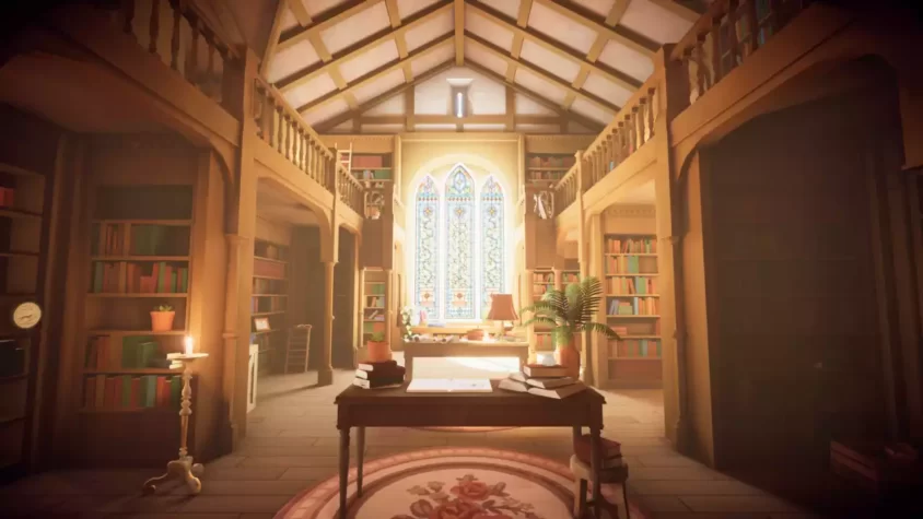 Сад и фонтан в Botany Manor