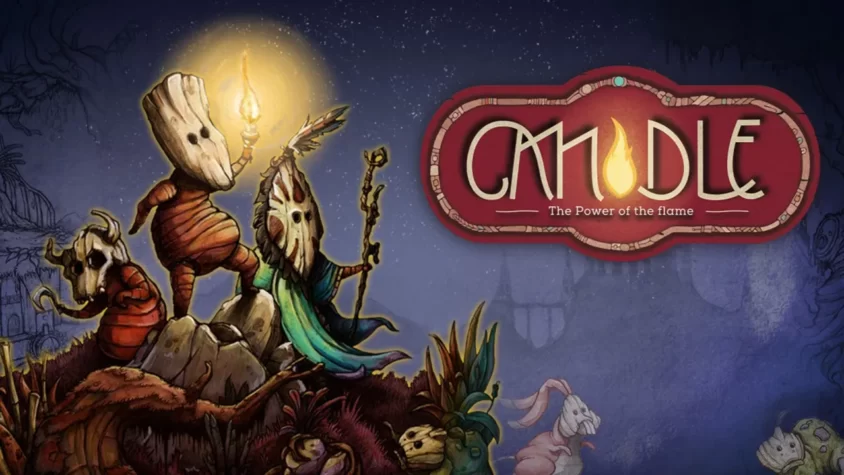 Candle: Сила пламени Обложка игры Candle, показывающая главного героя с факелом в лесу