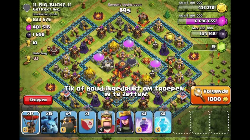 Строительство и тренировка войск в Clash of Clans