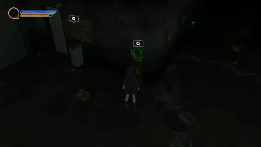 Тёмный коридор с телефонной будкой в игре Corpse Party 2: Darkness Distortion
