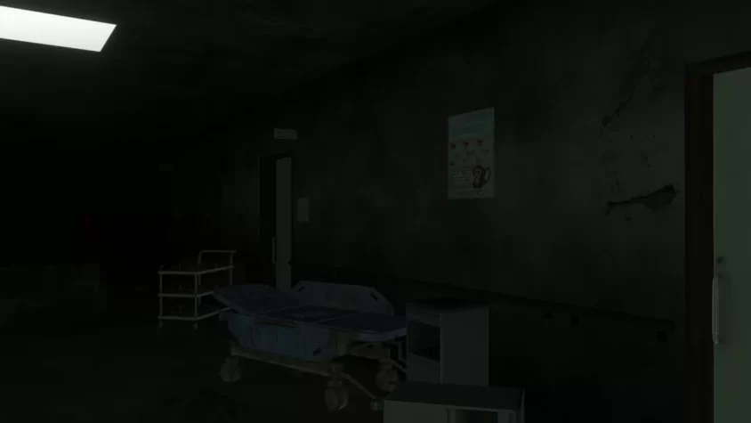 Пустая больничная палата в игре Corpse Party 2: Darkness Distortion