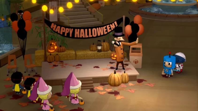 Зимняя сцена в Costume Quest