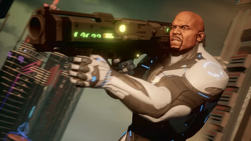Персонаж с оружием в Crackdown 3