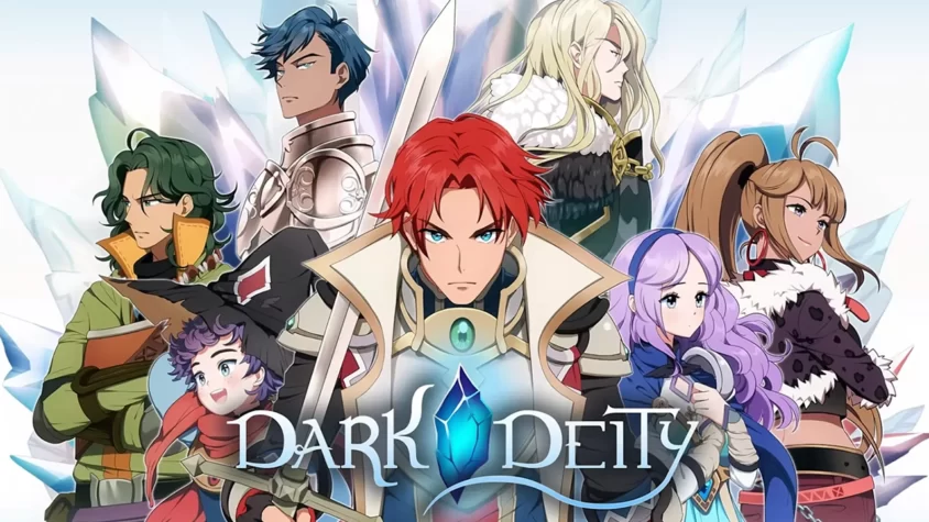 Dark Deity — эпическая история с участием героев, сражающихся за спасение мира Обложка игры Dark Deity, на которой изображены главные персонажи с разных сторон, создающие атмосферу эпического фэнтези