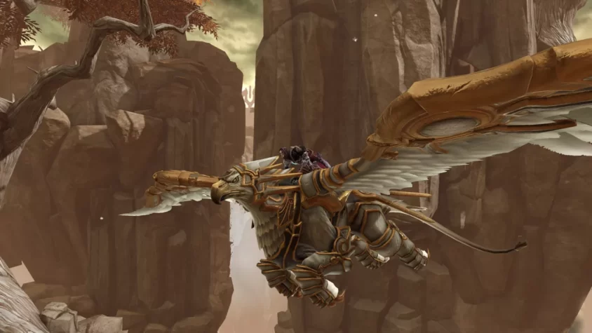 Полет на крылатом существе в Darksiders 2