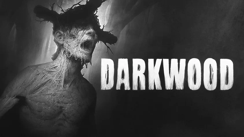 Darkwood - Обложка игры Мрачный лес и его обитатели, готовые шептать вам на ухо, что всё вокруг уже давно не имеет смысла