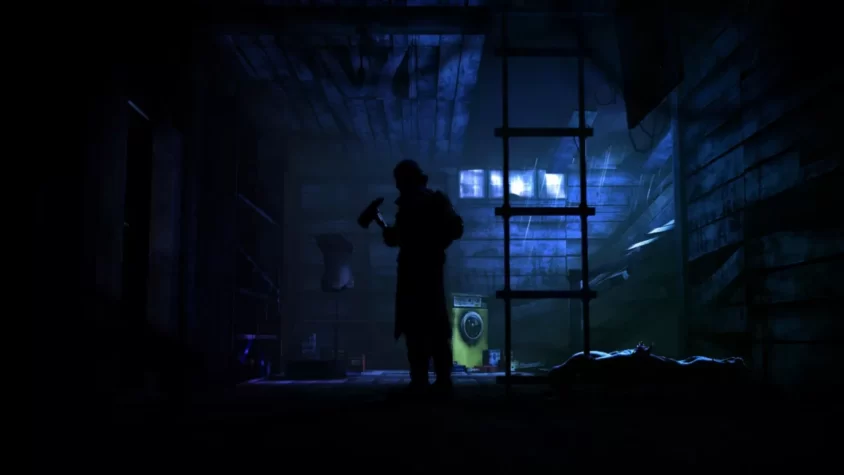 Разрушенный вагон метро в Deadlight