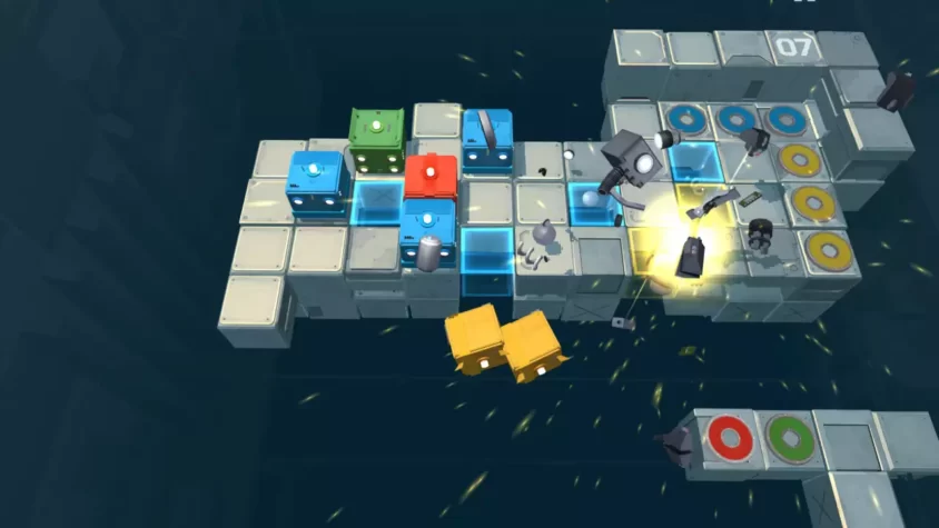 Блоки и лазеры в Death Squared