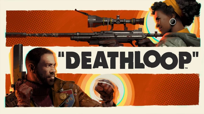 DEATHLOOP - игра с нестандартным подходом к убийствам и повторениям Обложка игры DEATHLOOP, где главные персонажи с оружием готовы к действию