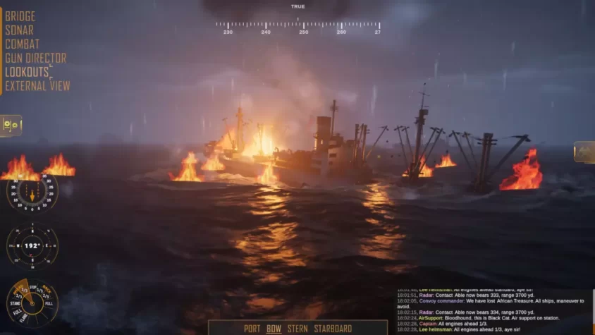 Корабль уничтожает вражеское судно в Destroyer: The U-Boat Hunter