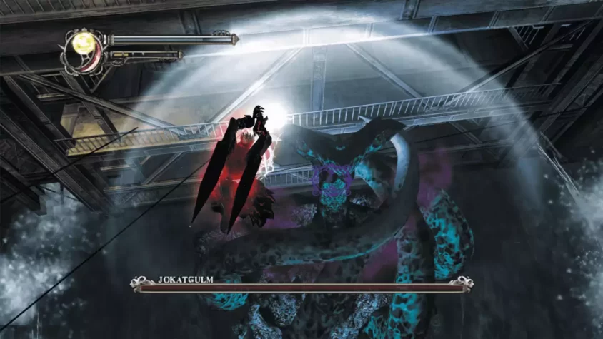 Сражение с монстром в Devil May Cry