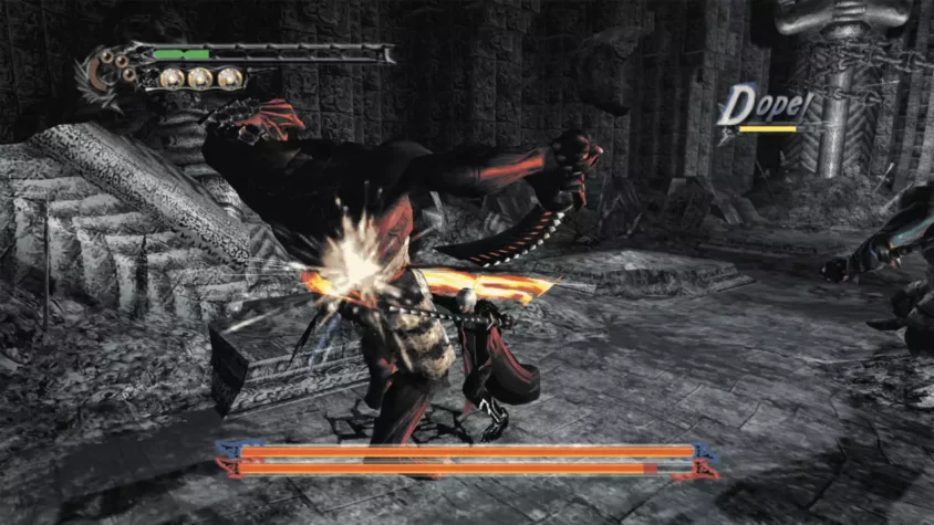 Сражение с боссом в Devil May Cry