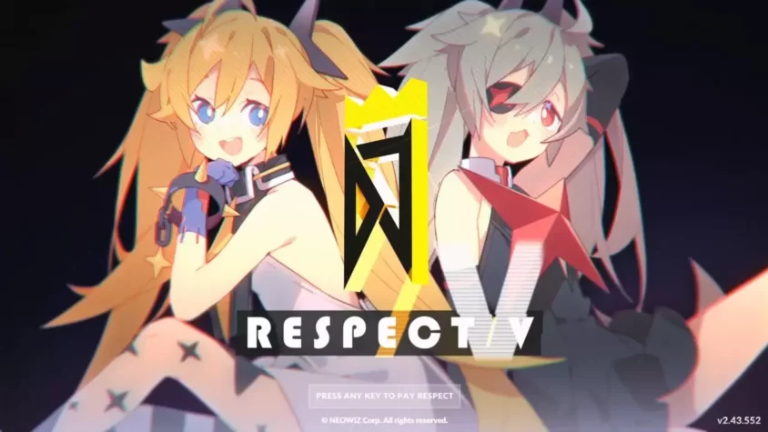 Геймплей DJMAX RESPECT V - экран с персонажами