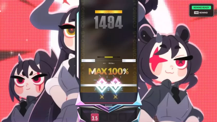 Геймплей DJMAX RESPECT V - экран с результатами