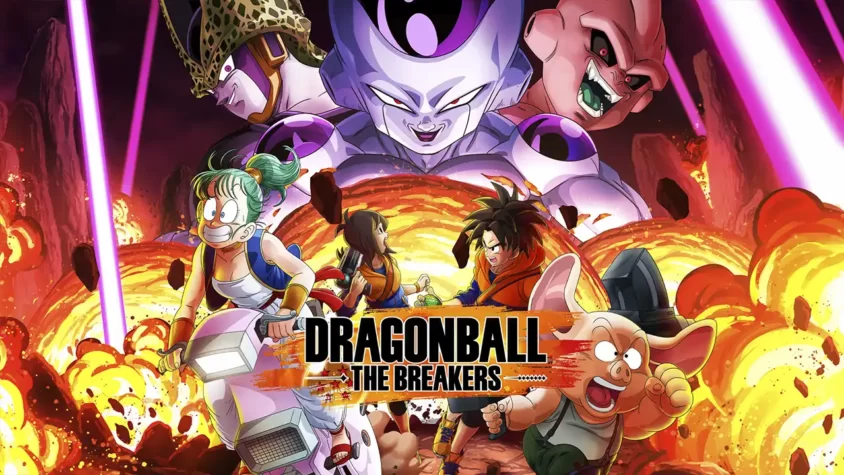Обложка Dragon Ball The Breakers Герои и злодеи из Dragon Ball встречаются на обложке игры