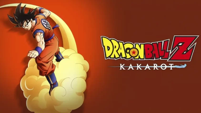 Обложка игры Dragon Ball Z: Kakarot с Гоку на облаке